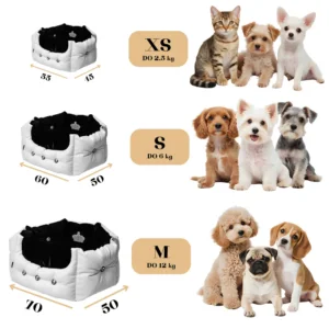 Skórzane legowisko dla psa Carmen – różne rozmiary XS–XXL